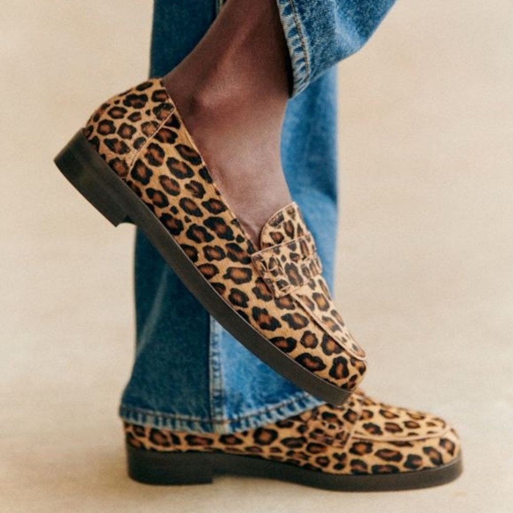 Sezane Andre Leopard Loafers